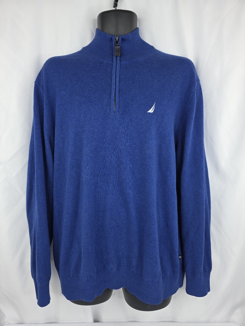Nautica Men's Navtech Quarter-Zip Sweater Blue Size XL AG-3509